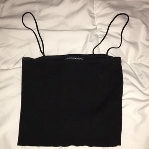 Brandy Melville Black Crop Top